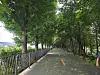 Songjeong Embankment Road near Jungnang Stream serves as a shaded reprieve during summer. [JIN EUN-SOO]