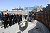 Navy officers bow their heads during a ceremony at the 2nd Fleet in Pyeongtaek, Gyeonggi, on March 26 to honor 46 sailors killed in the 2010 sinking of the ROKS Cheonan by a North Korean submarine attack in the Yellow Sea. [JOINT PRESS CORPS]