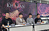 The developers behind The First Berserker: Khazan, an action role-playing game by Nexon's subsidiary Neople, speak during a press conference held at the Nexon headquarters in Seongnam, Gyeonggi, on March 24. [YONHAP]