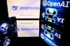 This illustration photograph shows screens displaying the logo of DeepSeek, a Chinese artificial intelligence company that develops open-source large language models, and the logo of OpenAI's artificial intelligence chatbot ChatGPT on Jan. 29 in Toulouse, southwestern France. On Jan. 10, DeepSeek released its first free chatbot app, based on the DeepSeek-R1 model, which had surpassed ChatGPT as the most-downloaded free app on the iOS App Store in the United States, causing Nvidia's share price to drop by 18 percent. [AFP/YONHAP]