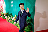 President Lee Jae Myung arrives for the second day of the G20 Leaders' Summit, in Johannesburg, South Africa on Nov. 23. [AP/YONHAP]