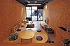 Inside Domansa which is styled as a sarangbang, where locals gather to mingle and read books [PARK SANG-MOON]