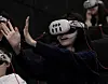 Audiences react as they watch boy band Tomorrow X Together's ″Heart Attack″ VR film at the Megabox Coex branch in southern Seoul. [AMAZE]