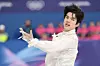 Cha Jun-hwan of South Korea competes in the men's singles free skating final during the Milan-Cortina Winter Olympics at Milano Ice Skating Arena in Milan on Feb. 13. [YONHAP]
