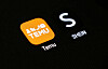 Shein and Temu app icons are seen in this picture taken on Aug. 22, 2024. [REUTERS/YONHAP]