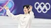 Cha Jun-hwan of South Korea waves to the crowd after completing his men's singles free skating competition at the 2026 Winter Olympics at Milano Ice Skating Arena in Milan on Feb. 13. [KIM JONG-HO]