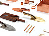 Shovels, pens, a cutting board and other items by Sim Hyun-seok [SEOUL MUSEUM OF CRAFT ART]