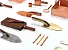 Shovels, pens, a cutting board and other items by Sim Hyun-seok [SEOUL MUSEUM OF CRAFT ART]