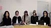 Members of girl group NewJeans hold a YouTube livestream on Sept. 11. [SCREEN CAPTURE]
