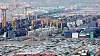 Containers are stacked at a port in Pyeongtaek, Gyeonggi, on Feb. 14. [NEWS1]