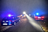 Police and rescuers gather near the site where a Turkey-registered plane crashed near Senj, western Croatia, Nov. 13. [AP/YONHAP]