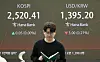 A trading room in Hana Bank's trading room shows Kospi opening on Wednesday. [YONHAP]