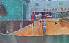 An image from the video in which a man urinates in a Tsingtao manufacturing facility China [SCREEN CAPTURE]