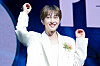 Onew poses for photos during a press showcase for his second solo full-length album ″Percent″ in western Seoul on July 15. [DANIELA GONZALEZ PEREZ]