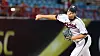 Kim Seo-hyeon pitches for Korea during a practice game with Taiwanese club Wei Chuan Dragons at Tianmu Baseball Stadium in Taipei on Sunday. [NEWS1]
