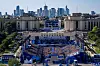 Champions Park as seen from the Eiffel Tower in Paris on Monday. [XINHUA/YONHAP]