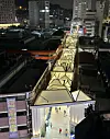 An arcade modeled after the eaves of hanok, or traditional Korean houses, is seen over Namdaemun Market in this photo provided by Seoul Metropolitan Government [SEOUL METROPOLITAN GOVERNMENT]