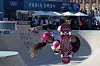 Arisa Trew of Australia competes in the women's skateboarding park final in Paris on Tuesday. [AP/YONHAP]