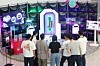 LG employees listen to an explanation of the company’s lunar exploration rover, equipped with LG’s camera module, battery cell and communication module antenna, during Superstart Day 2025 at LG Science Park in Magok, western Seoul, on Sept. 17. [LG]