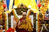 The Dalai Lama, Tibetan spiritual leader, attends a prayer meet held for his long life at the Dalai Lama temple in the northern hill town of Dharamshala, India on July 5. [REUTERS/YONHAP]