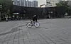 A high school student, alias Im Jung-su, shows off tricks on his fixed-gear bicycle at Olympic Park in Songpa District, southern Seoul on May 2. [JOONGANG ILBO]