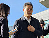 Baek Hae-ryong, a police superintendent, speaks to reporters at the Seoul Eastern District Prosecutors Office in Seoul on Oct. 16. [YONHAP]