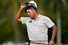 Kim Si-woo is seen after putting on the 18th hole during the fourth round of the Sony Open golf event at the Waialae Country Club in Honolulu on Jan. 18. [AP/YONHAP]