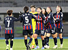 Suwon FC Women players celebrate during the WK League Championship match against Hwacheon KSPO at Suwon Sports Complex in Suwon, Gyeonggi on Nov. 5. [NEWS1]
