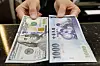 A teller poses with U.S. $100 and New Taiwan dollar (TWD) $1000 banknotes at a bank in Taipei, Taiwan, on Feb. 23, 2017. [REUTERS/YONHAP]