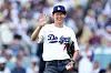 Son Heung-min throws ceremonial first pitch at Dodger Stadium — in