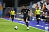Korea's Yang Min-hyuk dribbles the ball during a U-17 Asian Cup match against Afganistan in Thailand on June 19, 2023. [YONHAP]