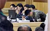 One of the perpetrators involved in the death of Pvt. Yoon Seung-joo appears in court in September 2014. [JOONGANG ILBO]