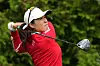 Kang Hae-ji plays her shot from the sixth tee during the final round of the Dow Championship at Midland Country Club on Sunday in Midland, Michigan. [AFP/YONHAP]