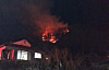 A fire from a crash site of an F-16C single-seat fighter jet assigned to the Air Force's base in Chungju during night flight training blazes in a mountainous area near Yeongju, North Gyeongsang. [GYEONGBUK FIRE SERVICE HEADQUARTERS]