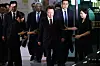 Former President Yoon Suk Yeol exits the Seoul High Prosecutors’ Office building in Seocho District, southern Seoul on June 29. [JOINT PRESS CORPS]