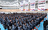 Korean athletes attend the ceremony marking the opening of the Jincheon National Training Center for the new year in Jincheon, North Chungcheong, on Jan. 7. [NEWS1]