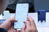A customer at a SK Telecom and Samsung Electronics collaborative booth is seen using a Galaxy S25 phone at a tech fair in Mapo District, western Seoul, on Feb. 4. [NEWS1]
