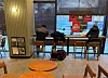A person is seen charging their electric unicycle at a Starbucks in this photo uploaded to an online forum on Nov. 19. [SCREEN CAPTURE]