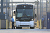 A bus leave the Folkston Immigration and Customs Enforcement processing center in Folkston, Georgia, on Sept. 10. [AP/YONHAP]