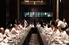 Attendees participate in a training session for the Amcham CEO Servers' Night. [AMERICAN CHAMBER OF COMMERCE IN KOREA]