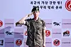 Jin completes his military service and was discharged from the ROK Army 5th Infantry Division Recruit Training Center in Yeoncheon County, Gyeonggi at around 8:50 a.m. on June 12. [BIGHIT MUSIC]
