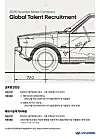 A promotional image for Hyundai Motor's Global Talent Recruitment [HYUNDAI MOTOR]