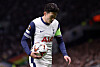 Tottenham Hotspur captain Son Heung-min reacts to a play during an Europa League match against Eintracht Frankfurt at Tottenham Hotspur Stadium in London on April 10. [REUTERS/YONHAP