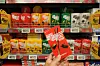 Packs of Pepero are pictured at a large supermarket in Seoul on May 22. [YONHAP]