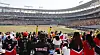 Kia Tigers fans cheer for the team during a game against the NC Dinos at Gwangju-Kia Champions Field in Gwangju on March 23. [YONHAP]