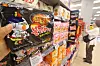 Buldak ramen is pictured at a large supermarket in Seoul on June 29. [YONHAP]