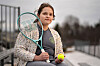 Iris Turmelle, one of two New Hampshire transgender students who filed a lawsuit against state officials to stop the enforcement of the law which would prevent them from participating on their high school's girls' sports teams, poses at her school, March 5, in Pembroke, United States. [AP/YONHAP]