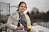 Iris Turmelle, one of two New Hampshire transgender students who filed a lawsuit against state officials to stop the enforcement of the law which would prevent them from participating on their high school's girls' sports teams, poses at her school, March 5, in Pembroke, United States. [AP/YONHAP]