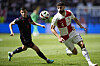 Croatia's Josko Gvardiol, right, runs after the ball next to Albania's Jasir Asani during a Euro 2024 Group B match in Hamburg, Germany on Wednesday. [AP/YONHAP]