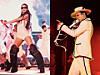 Left: Jennie performs during Blackpink's ″Deadline″ world tour at Goyang's main stadium in Gyeonggi on July 6. Right: G-Dragon performs during a concert of his “Ubermensch” world tour at Gocheok Sky Dome in western Seoul, held on Dec. 12, 13 and 14. [YG ENTERTAINMENT/GALAXY CORPORATION]